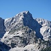 ...und man hat von hier aus einen Blick auf die Felsbastionen der Steiner Alpen in Slowenien.