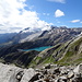 Blick zurück zum Lago dei Cavagnöö und den Basodino