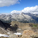 Blick auf die Nordseite des Valle Bedretto vom Gipfel der Cima di Lago