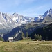 Cheneil con vista su Grandes Murailles - Dent d'Herens - Cervino.