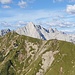 Die Mieminger überm Scharnitzjoch beim Anstieg Richtung östliche Wangscharte