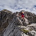 Nette Kraxelei auf der Büchsentaljoch SW-Rippe  (Normalweg verläuft unterhalb. Direkt Kletterei bis II+)