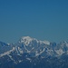 sicht zum Mont Blanc 4810m, links davon Grandes Jorasses 