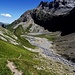 Die grüne Moränenflanke runter ins Rottal