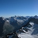 Panoramabild vom Bietschhorn 3934m