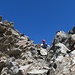 in discesa dalla cresta sud est
