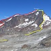 il tracciato delle 2 creste (foto di repertorio scattata dal pizzo loranco)