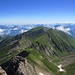 Übersicht über die bevorstehende Grattour und ein phantastisches Panorama bis zum Alpstein.