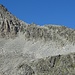 Rückblick von der Fuorcla Mulix auf den Geröllkessel und den Südostgrat.