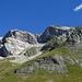 Schöne Felsformationen und Farben auf der Alp Ijes. Ausläufer des Naafkopfs