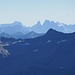 Zoomaufnahme in die Dolomiten