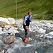 raggiunto un ruscello ci fermiamo per un bel pediluvio