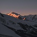 Erstes Morgenlicht an Nordend und Dufourspitze