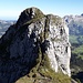 Rückblick auf den zu überkletternden Grat
