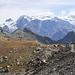 Panorama dal Col di Nana 2773 mt: Polluce - Castore - Monte Rosa.