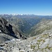 Schöner Blick hinab ins Anlauftal, von dem die "ganz Harten" zum Ankogel aufsteigen.