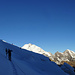 Wunderschöner Aufstieg gegen den Piz Palü