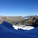 Seracs im Schatten, der Gletscher in der Sonne