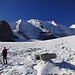 Bei einem Gletschertisch vor dem Piz Palü