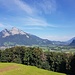 Beim Sonnenberg in Vilters. Blick auf die grösste Doppelpforte der Schweizer Alpen bei Sargans