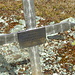 la croce che ricorda Rino un amico che spesso era in gita anche scialpinistica  con gli  amici Silvia e Giuliano