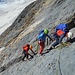die ersten plattigen Meter im Fels
