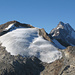 Links Scheuchzerhorn (3462m), rechts Lauteraarhorn (4042m)