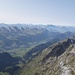 Churfirsen, Tödi und Berner Alpen mit Finsteraarhorn rechts hinten