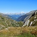 An der Terrihütte (2170 m),<br />Im Hintergrund das Val Sumvitg