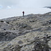 Auf dem Rückweg zum Schnidejoch: Vom Gletscher geformte Steinlandschaft.