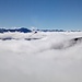 Das liebe ich, wenn die Hoffnung auf eine schöne Aussicht belohnt wird. Noch ist die Sicht aber nicht beständig und ändert sich dauernd.(Sicht nach Südost)