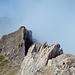 Für den Törlkopf habe ich noch zu wenig Höhenmeter, lt. GPS sind es erst 2460 Meter. Links hinten taucht schemenhaft vermutlich das Böseck auf, das will ich heute aber nicht besuchen.