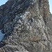 Der Abstieg mit Seilen versichert vom Le Dôme in die Scharte Col du Dôme