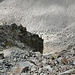 Steiler und rutschiger Abstieg von der Fuorcla Albana abwärts (auf Munteratsch sur).