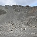 Blick zurück auf den Abstieg von der Fuorcla Albana (verläuft durch den leicht bräunlich gefärbten Abschnitt)