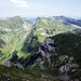 Abstieg vom Gemmenalphorn, das nächste Ziel Schibe (Vorderste Erhebung der sieben Hengste, oberhalb der Sichel)