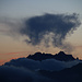 Wolkenfetzen überm Grand- (3238m) und Petit Golliat (3227m)