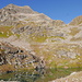 Vesulspitze im Anstieg mit See