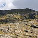 Steiniges Gelände oberhalb der Bergseen