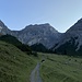 Kurz vor dem Wegweiser der Alp Sesvenna