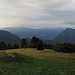 Nicht immer ist Südtirol von schönem Wetter geprägt - heute hängen dichte Wolken um die Berge.