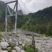 Eine Hängebrücke über die Kander