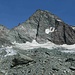 Rückblick am Gletscherende: Stüdlgrat links