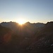 Wir klettern schon ein bisserl bis die Sonne mal aufgeht