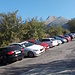 Der Parkplatz bei Tri Studnicki war gerammelt voll. Und das an einem Werktag im September! Na, wenigstens war es sonnig und warm.