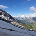 Sicht talauswärts gegen Leukerbad, Recht das Majinghorn.