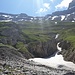 bei der Flüealp und am oberen Bildrand sieht man den Ferdenpass