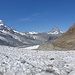 bereits auf dem Gletscher unterwegs mit Rückblick zum Matterhorn