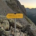 Wegweiser Patteriol um halb 7 in der Früh