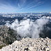 Mangart - Ausblick am Gipfel in etwa nördliche Richtung.